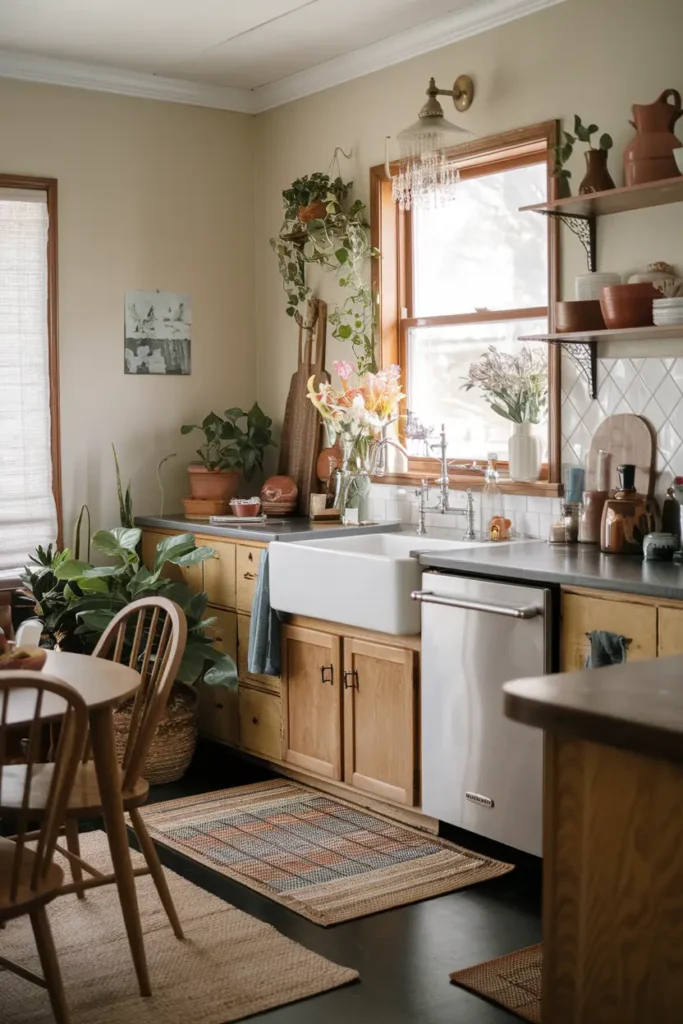Add Soft Rugs-hygge kitchen ideas