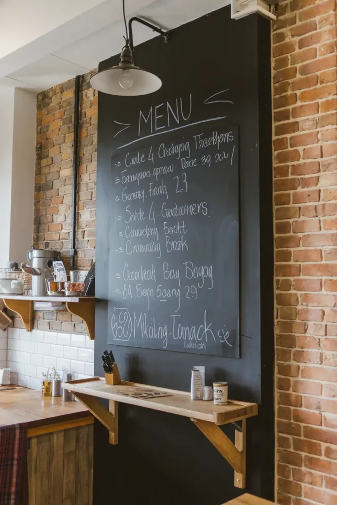 Black Chalkboard Wall