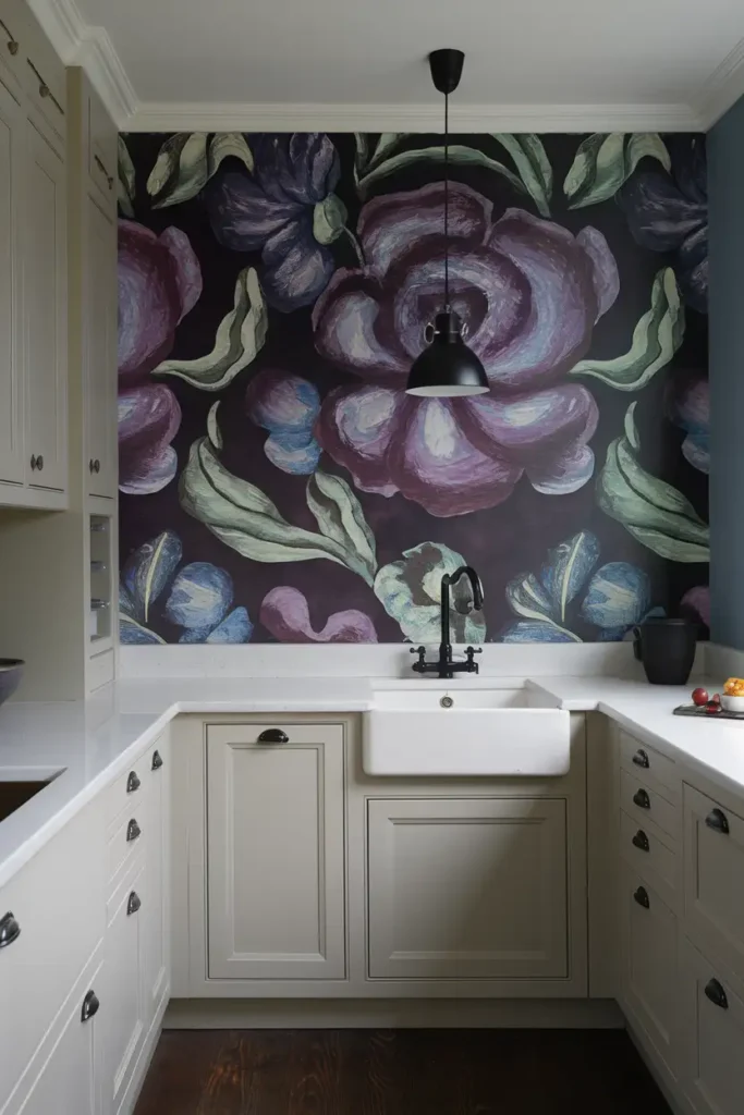 Bold Wallpaper Backsplats