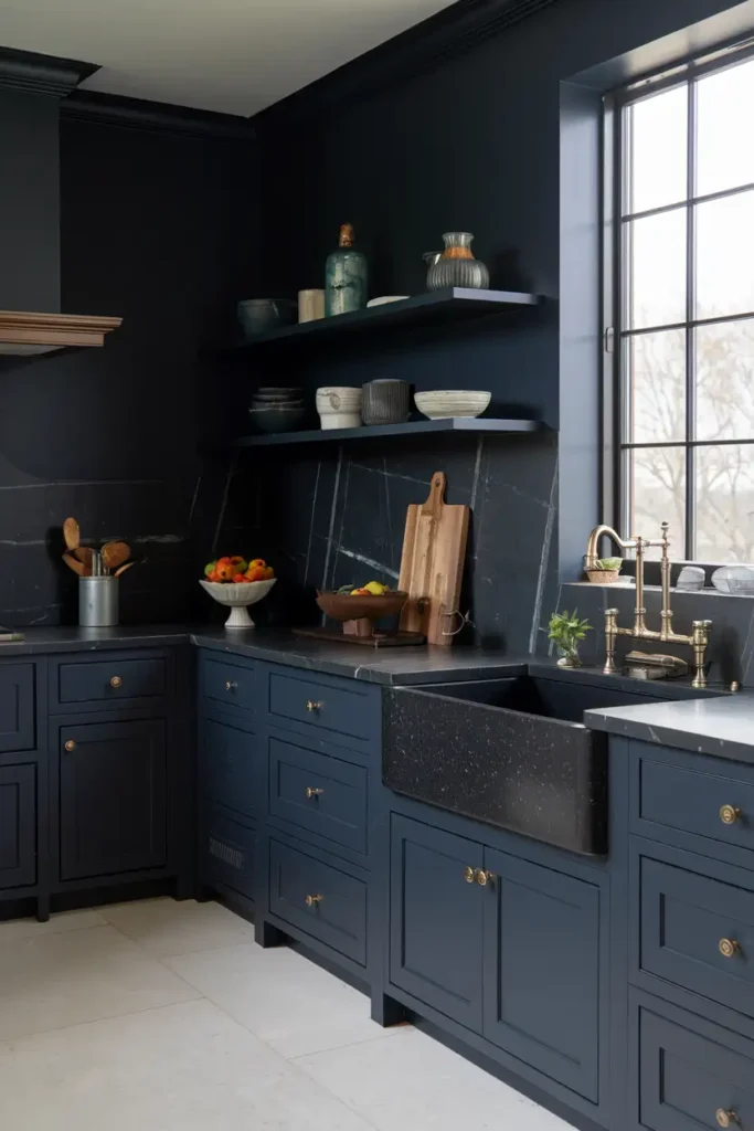 Charcoal Granite Sink-moody kitchen ideas