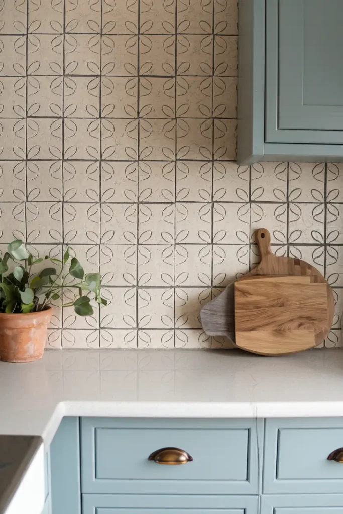 Consider Textured Backsplashes