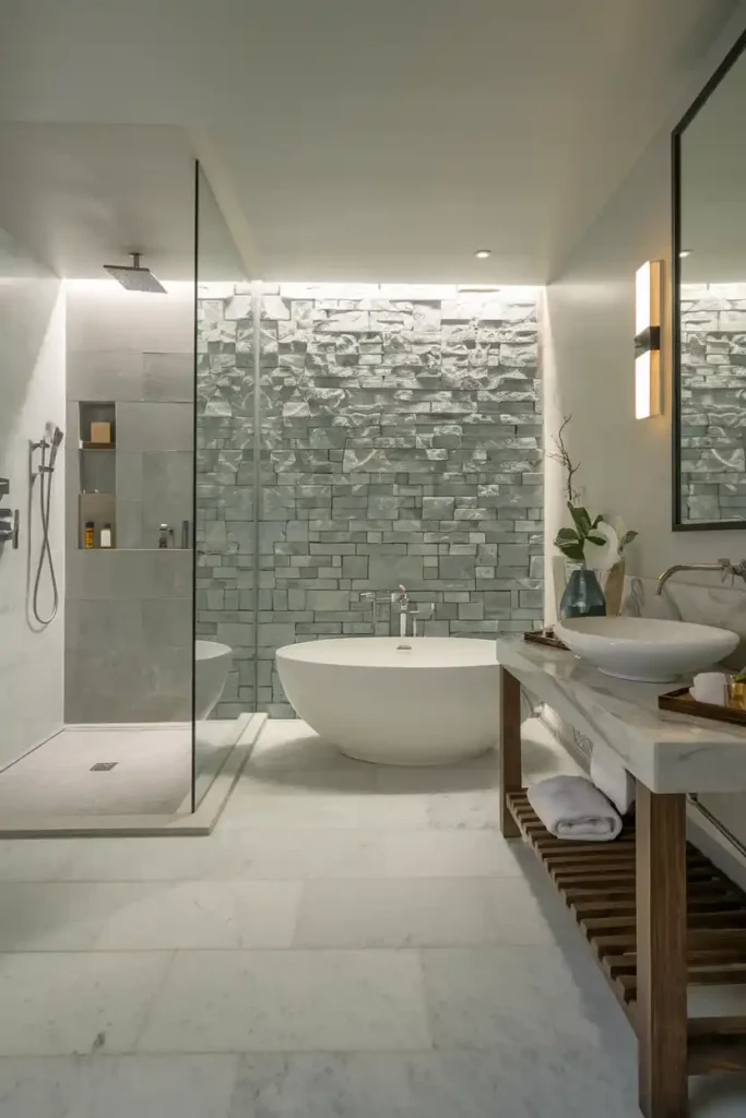 Contemporary Style With a Hint of Spa Serenity