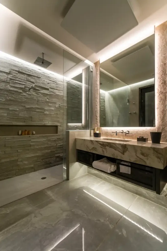 Contemporary Style With a Hint of Spa Serenity-luxury bathroom ideas and inspirations