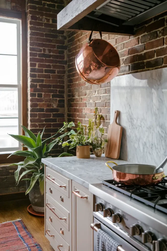 Copper Accents-boho kitchen ideas