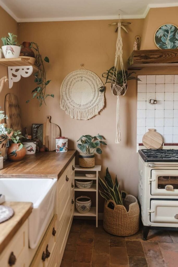DIY Decor Elements-boho kitchen ideas