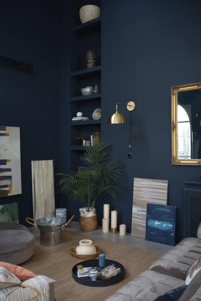 Deep Navy by Farrow & Ball-best paint colors for living room