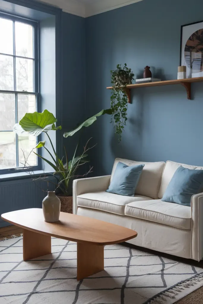 Hague Blue by Farrow & Ball-best paint colors for living room