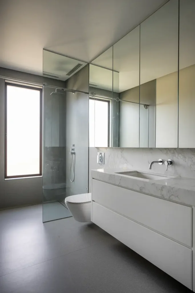 Hidden Medicine Cabinets for a Streamlined Look-modern bathroom cabinet ideas