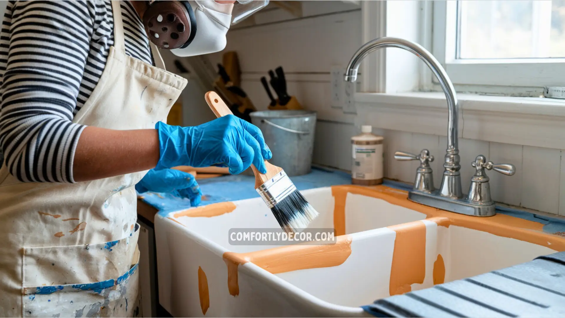 How to Paint a Kitchen Sink