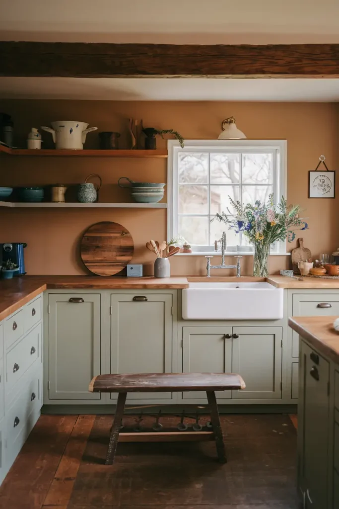 Incorporate Rustic Cottage-Style Elements-hygge kitchen ideas