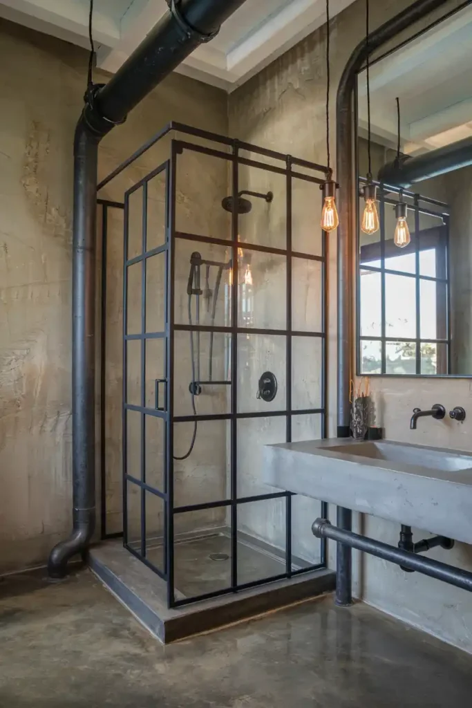 Industrial Chic Meets Luxury-luxury bathroom ideas and inspirations