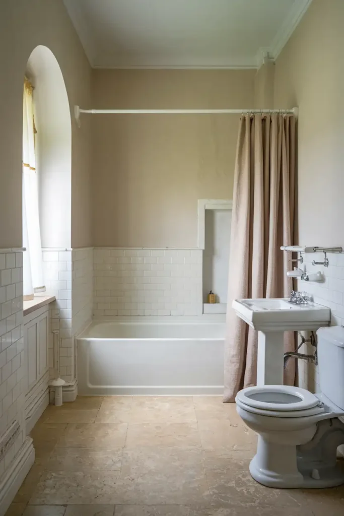Light Beige-calming paint colors for a relaxing bathroom