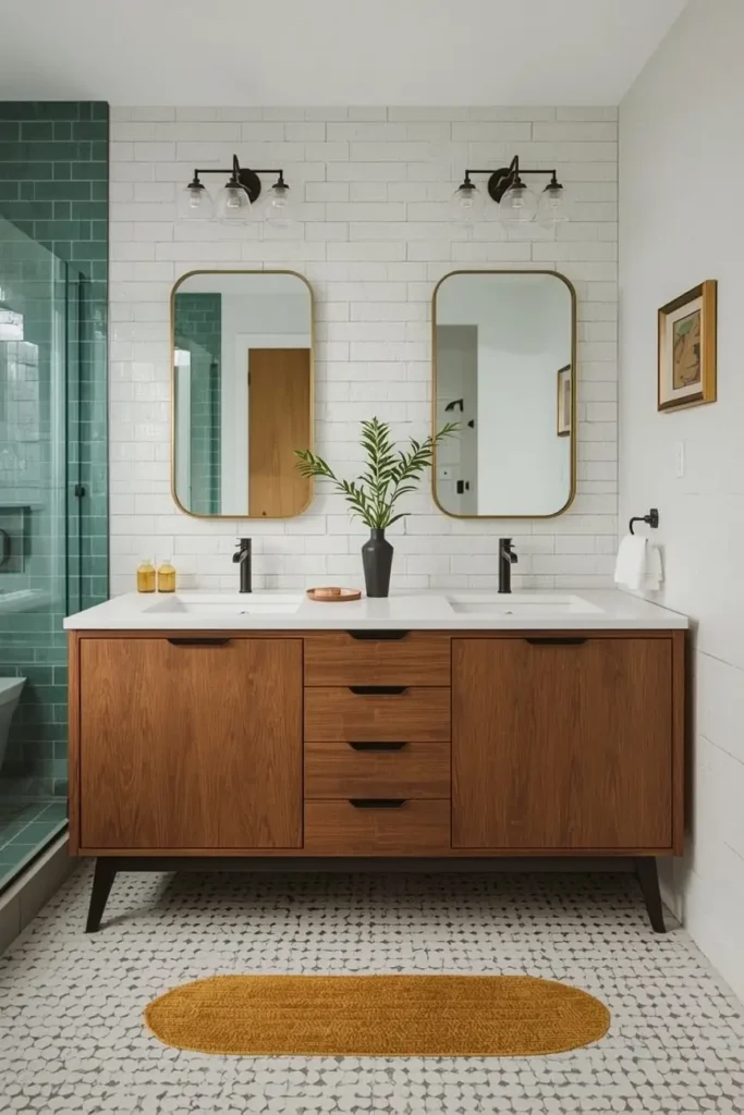 Mid-Century Modern-popular bathroom styles