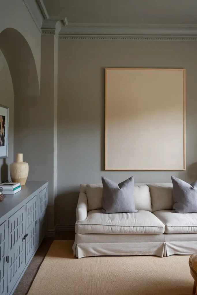Mindful Gray (Sherwin-Williams)-best gray paint colors for living room