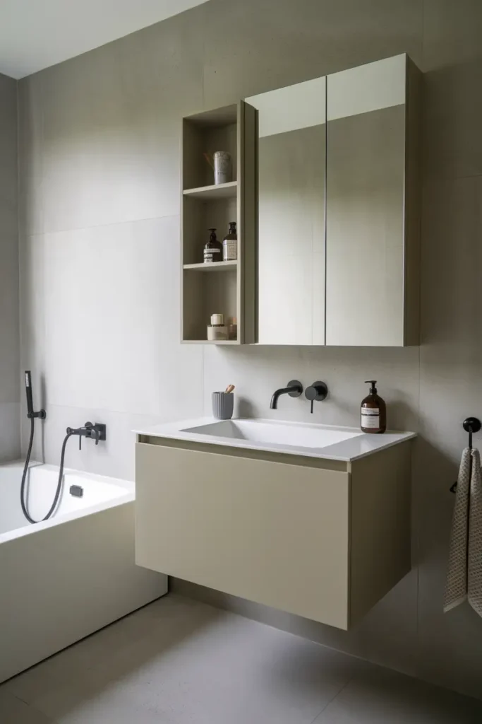 Minimalist Wall-Mounted Cabinets