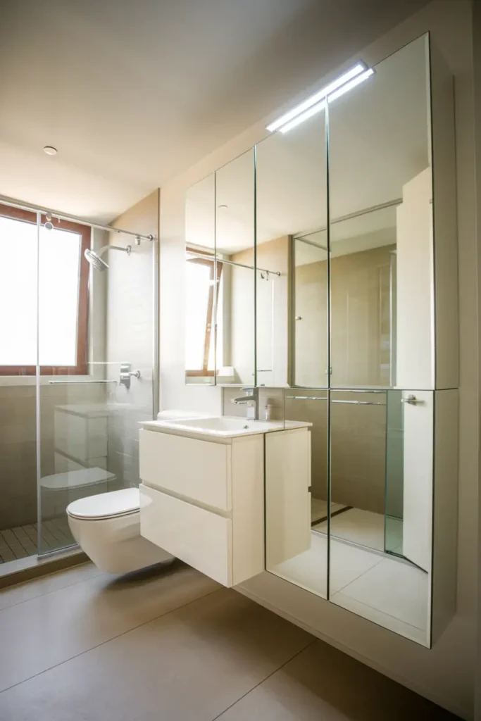 Mirrored Cabinets for Functionality and Style