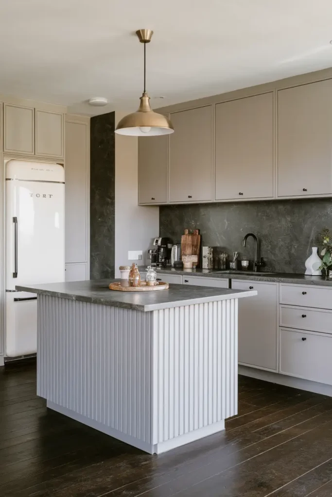 Mix Light and Dark Tones-hygge kitchen ideas