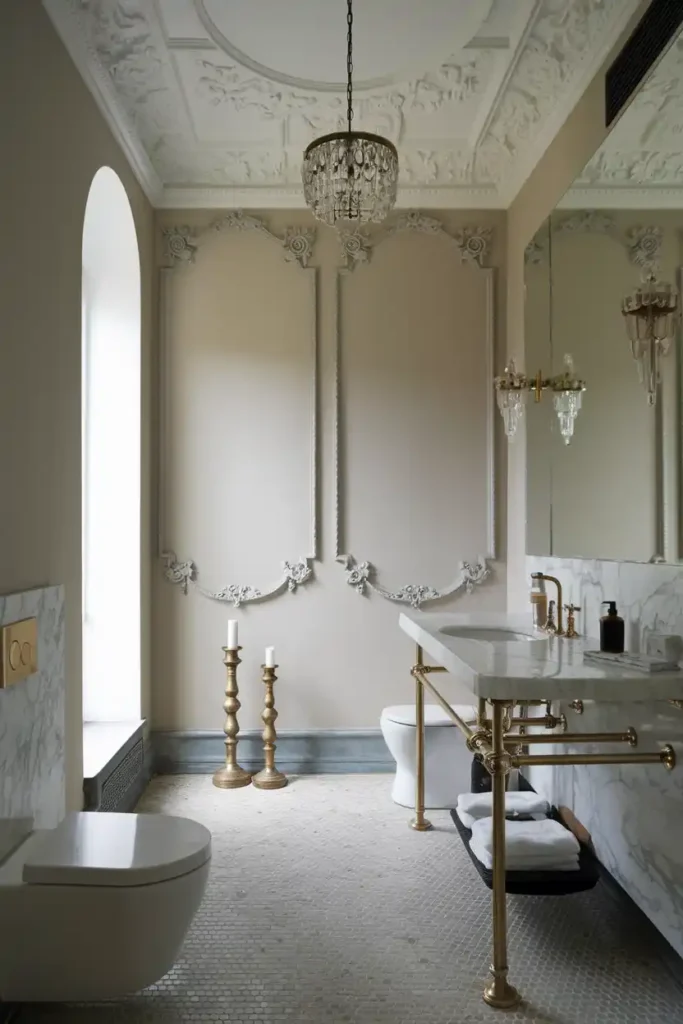 Parisian Glamour With Modern Convenience-luxury bathroom ideas and inspirations