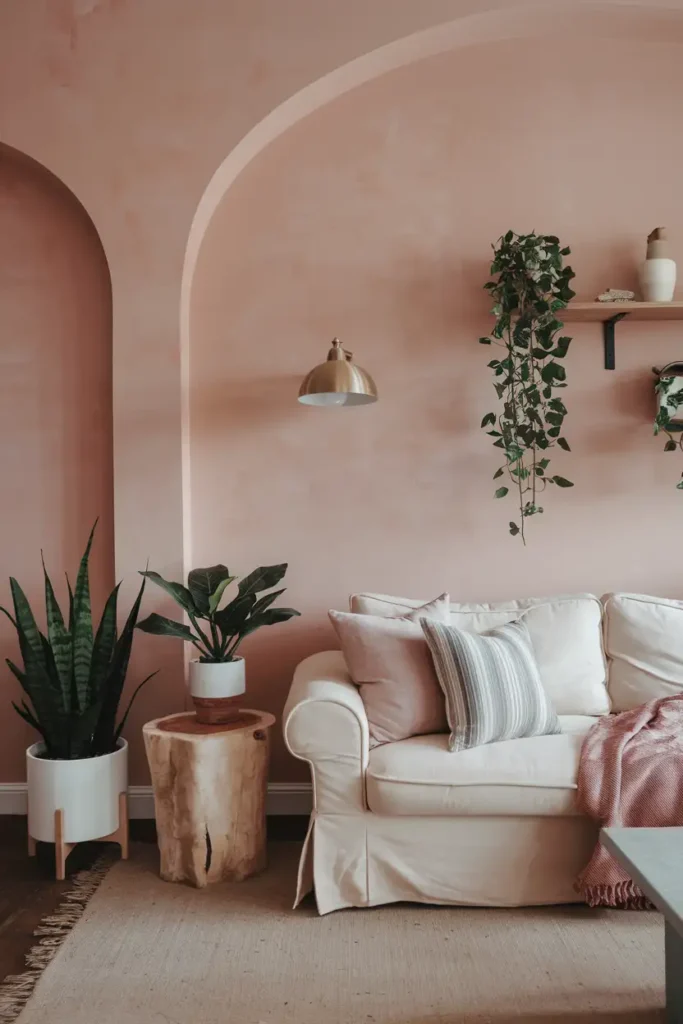 Rose Pink - warm paint colors for living room