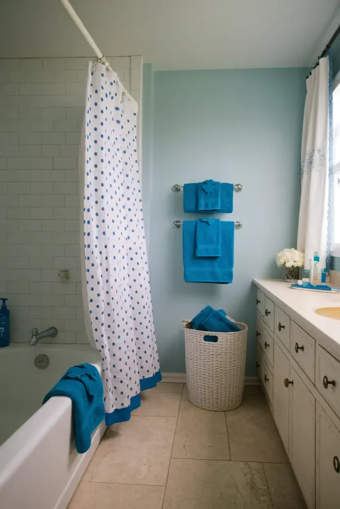 Sapphire Bath Towels-cool blues for refreshing bathroom decor