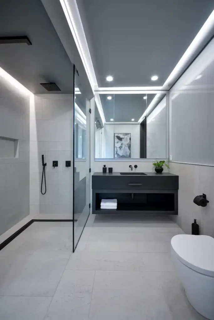 Sleek and Modern Minimalist Bathroom-luxury bathroom ideas and inspirations