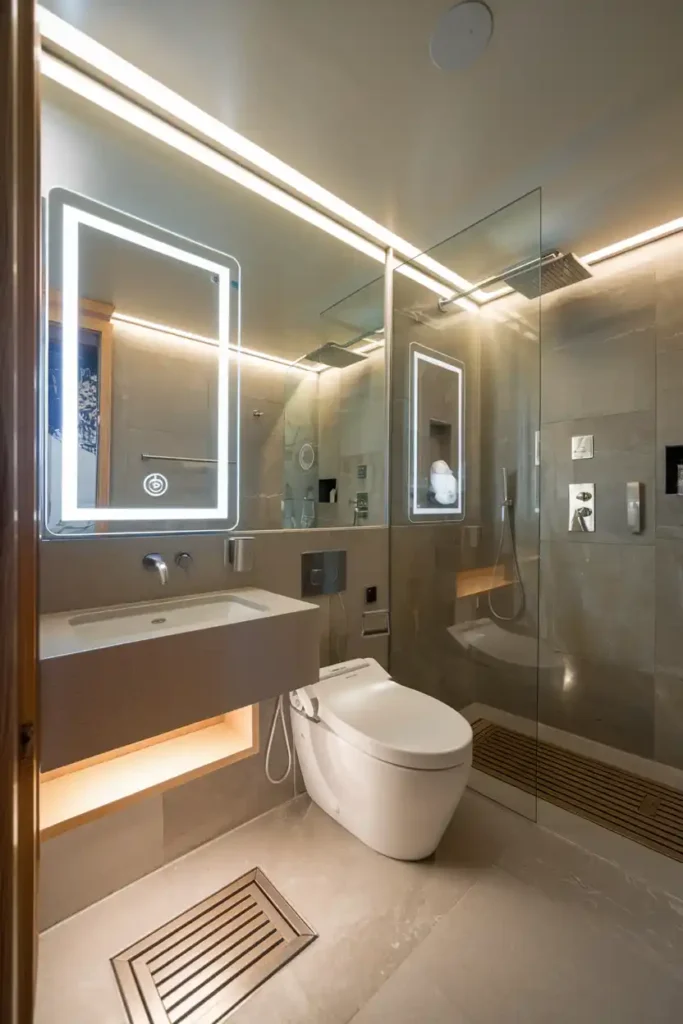 Smart Technology for Convenience-luxury bathroom ideas and inspirations