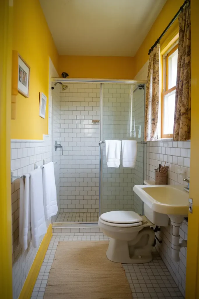 Sunny Yellow-best paint colors for a small bathroom