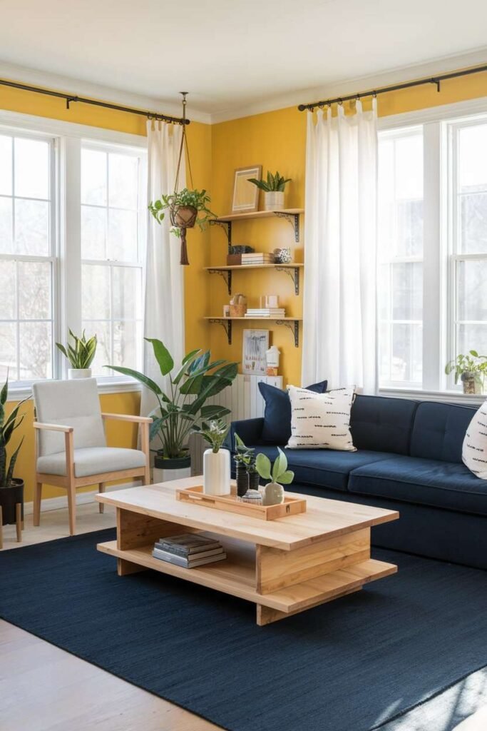 Sunny Yellow by Benjamin Moore-best paint colors for living room