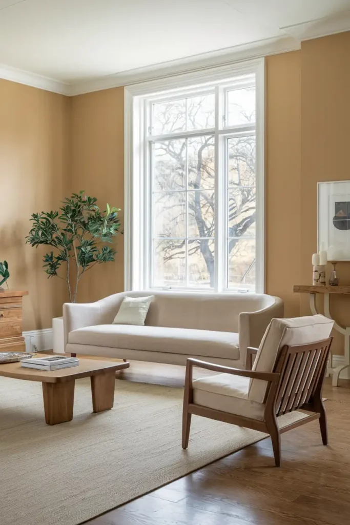 Toasted Almond - warm paint colors for living room