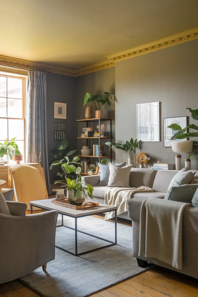 Warm Gray - warm paint colors for living room