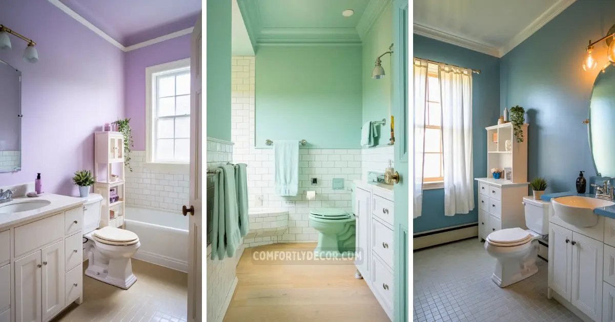 calming paint colors for a relaxing bathroom