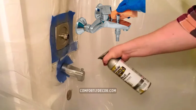 how to spray paint bathroom fixtures