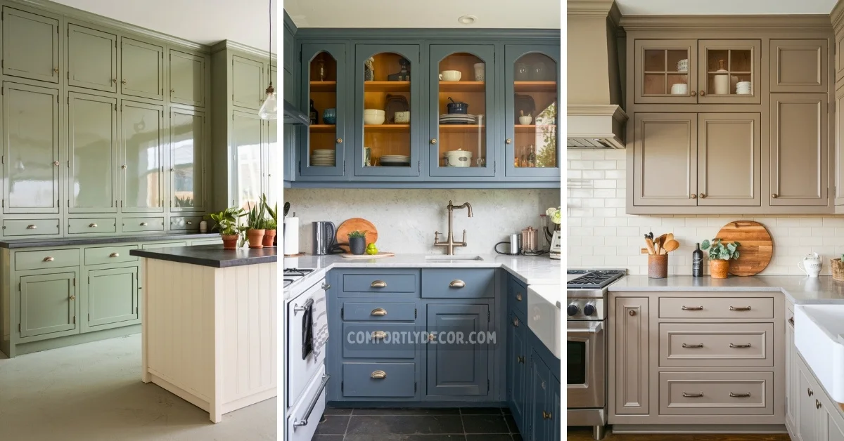 kitchen cabinet colors that hide dust