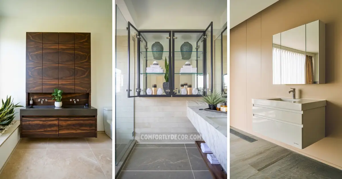 modern bathroom cabinet ideas