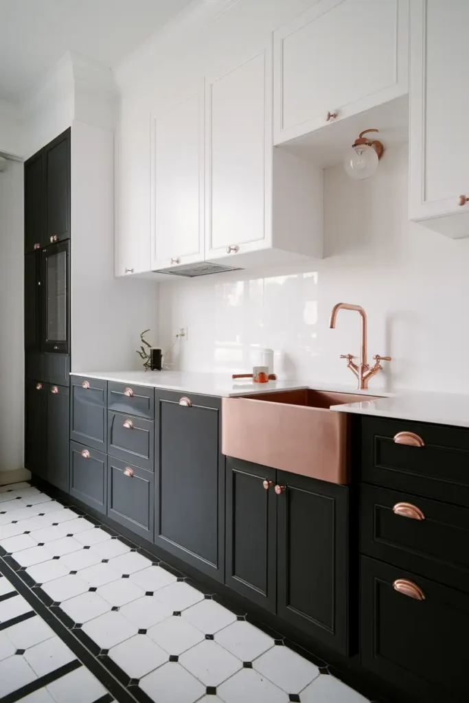 Black + White + Rose Gold