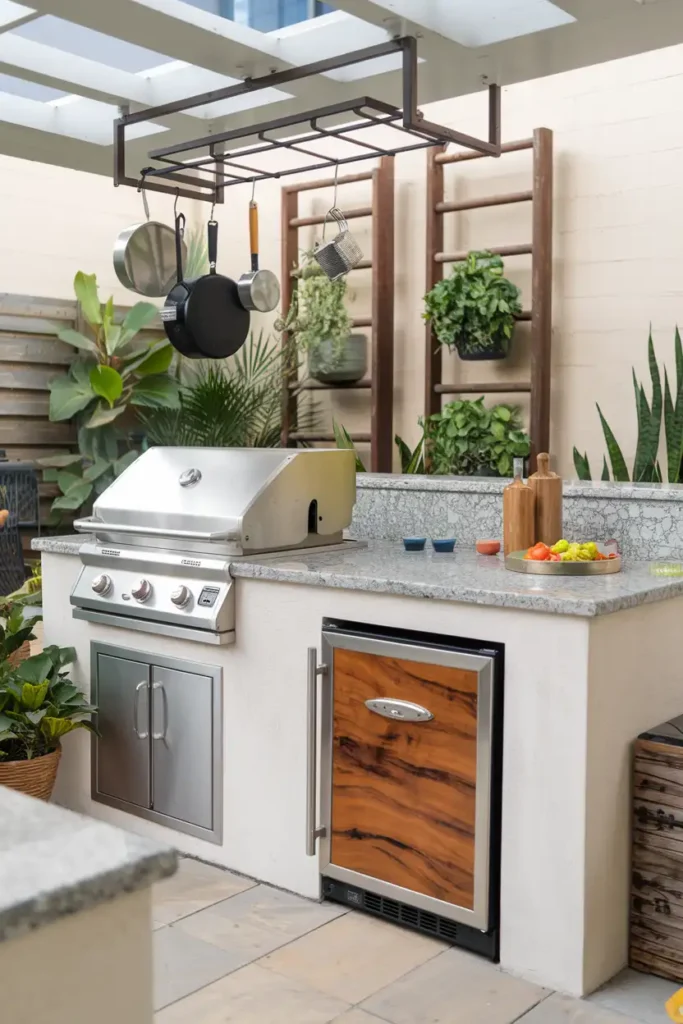 Built-In Cold Storage-outdoor kitchen ideas