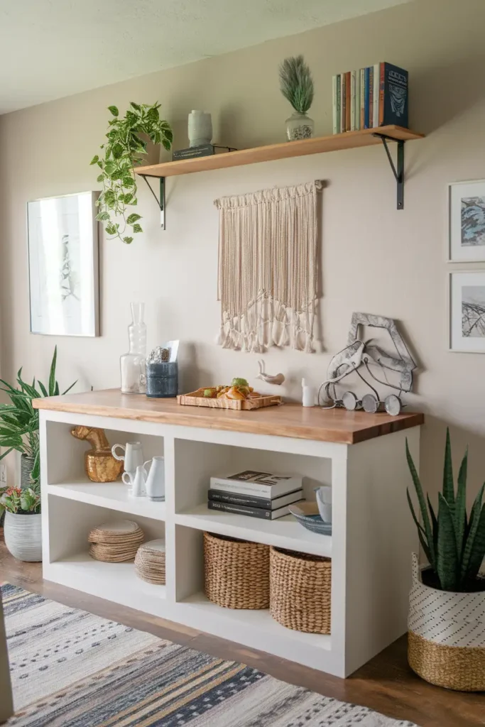 Built-In Storage Bar
