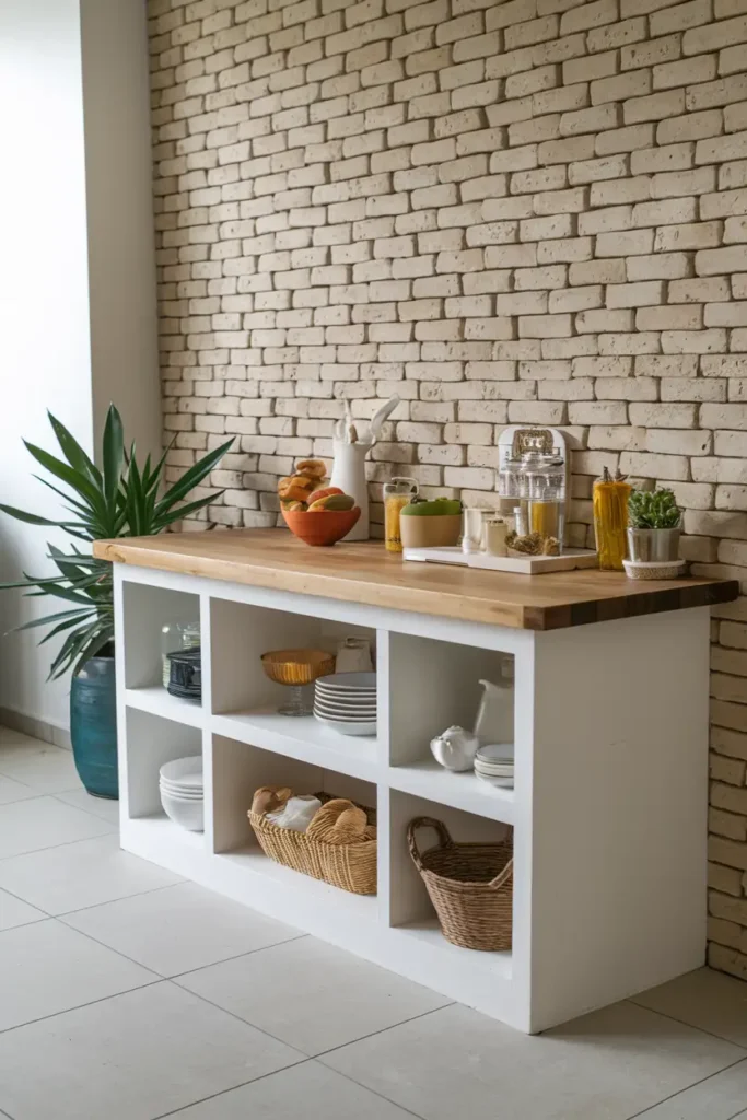 Built-In Storage Bar-diy breakfast bar ideas