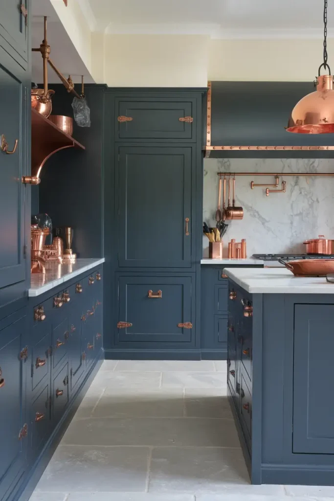 Charcoal Gray + Copper-kitchen color combinations