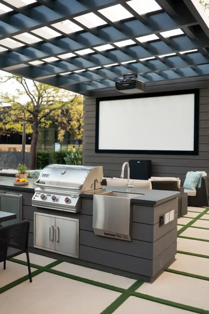 Cinema Kitchen Combo-outdoor kitchen ideas