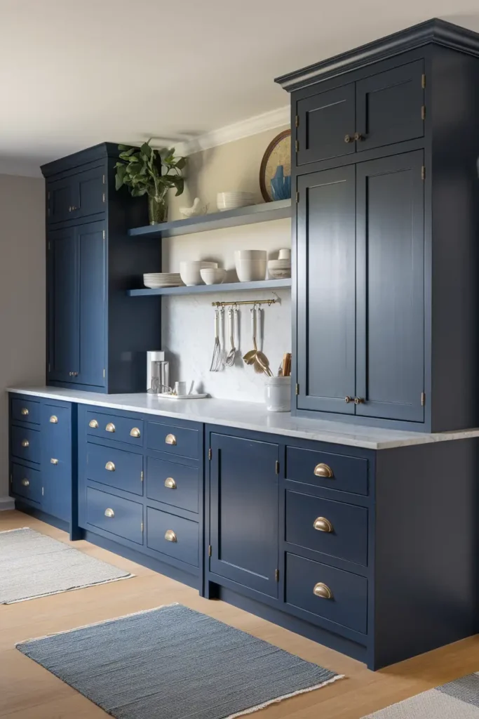 Classic Navy-best paint colors for kitchen cabinets