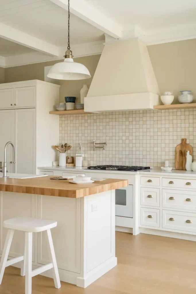 Classic White by Benjamin Moore (White Heron)-kitchen paint color ideas
