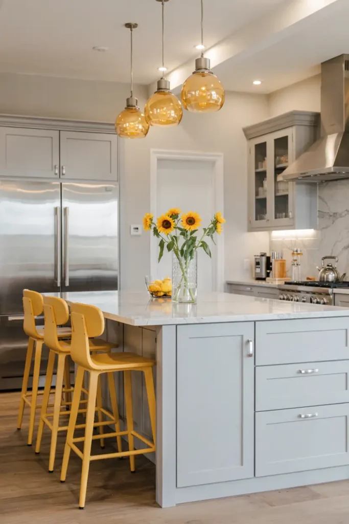 Cool Gray + Canary Yellow