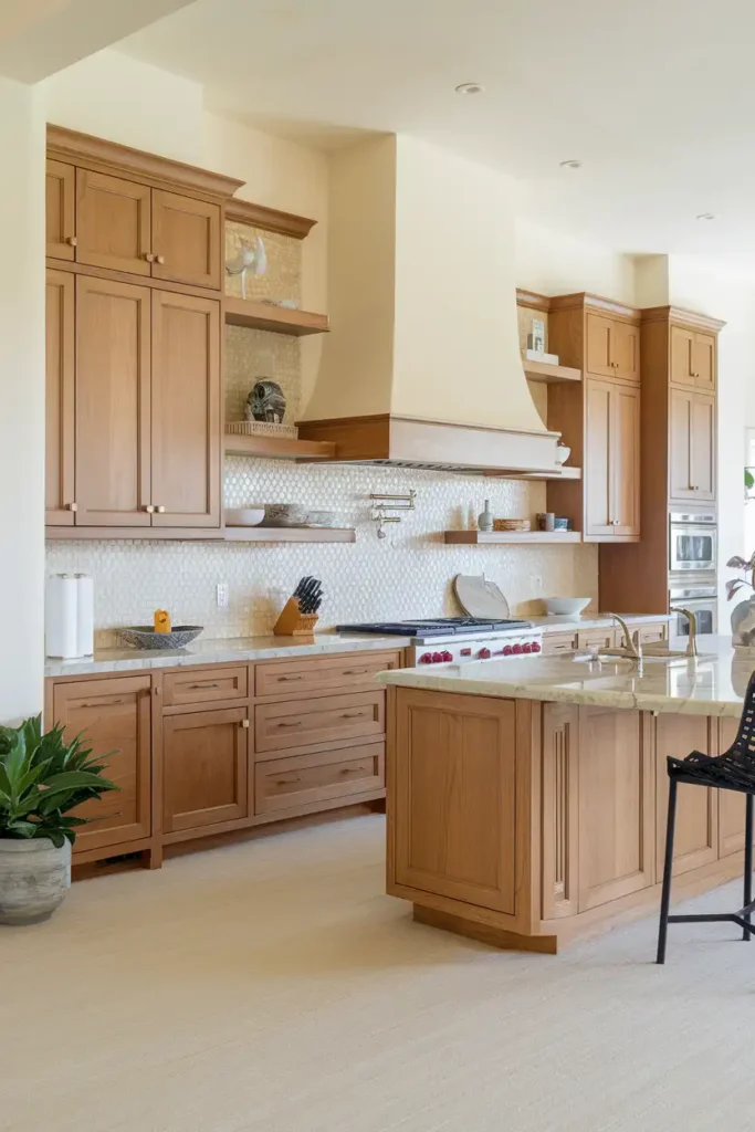 Creamy Whites - what color to paint kitchen with honey oak cabinets