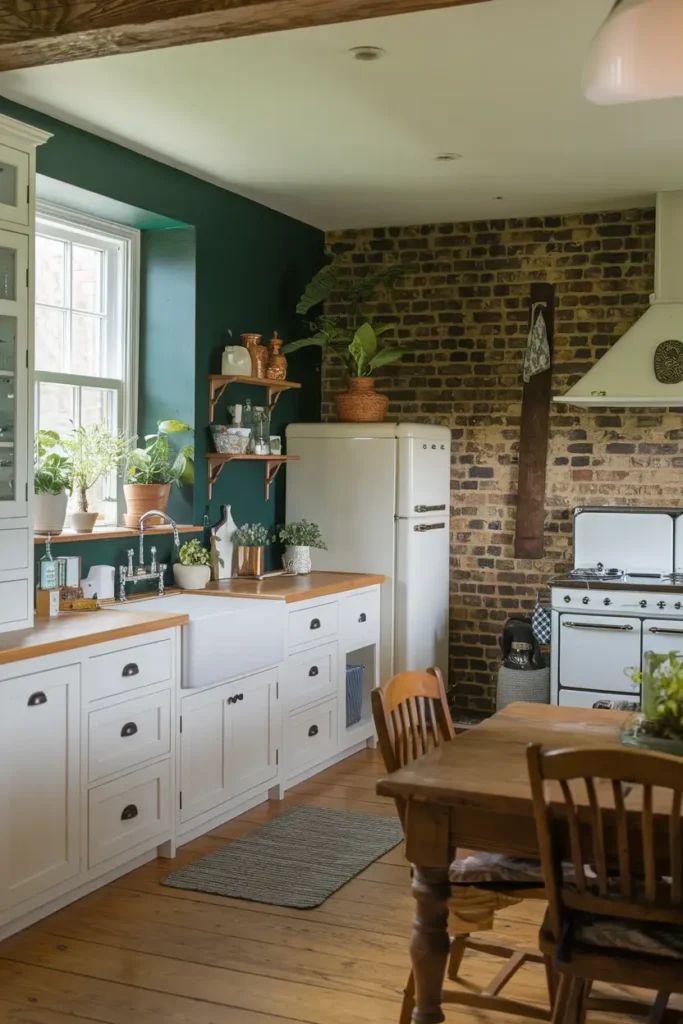 Deep Forest Green-paint colors for white cabinet kitchens