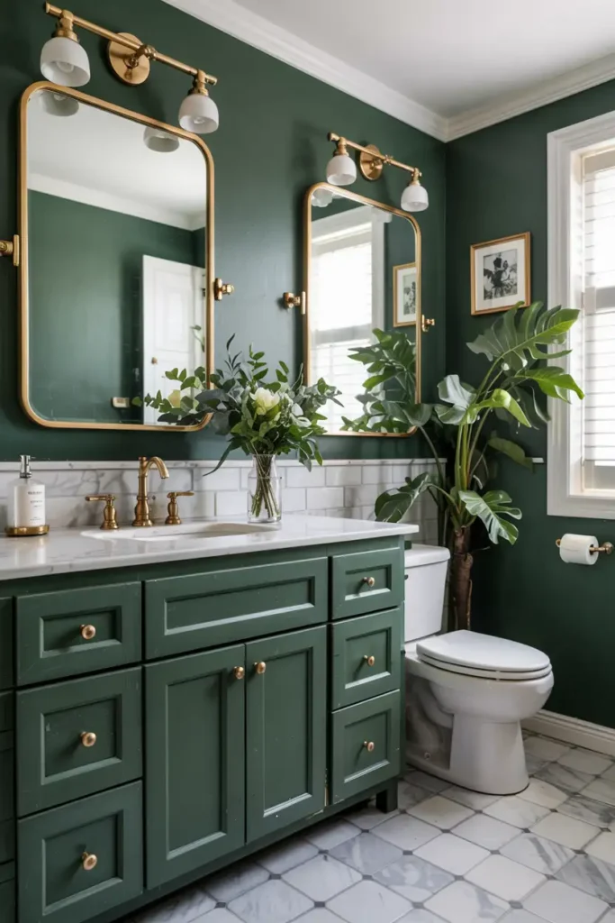 Emerald Green-paint colors for bathroom cabinets