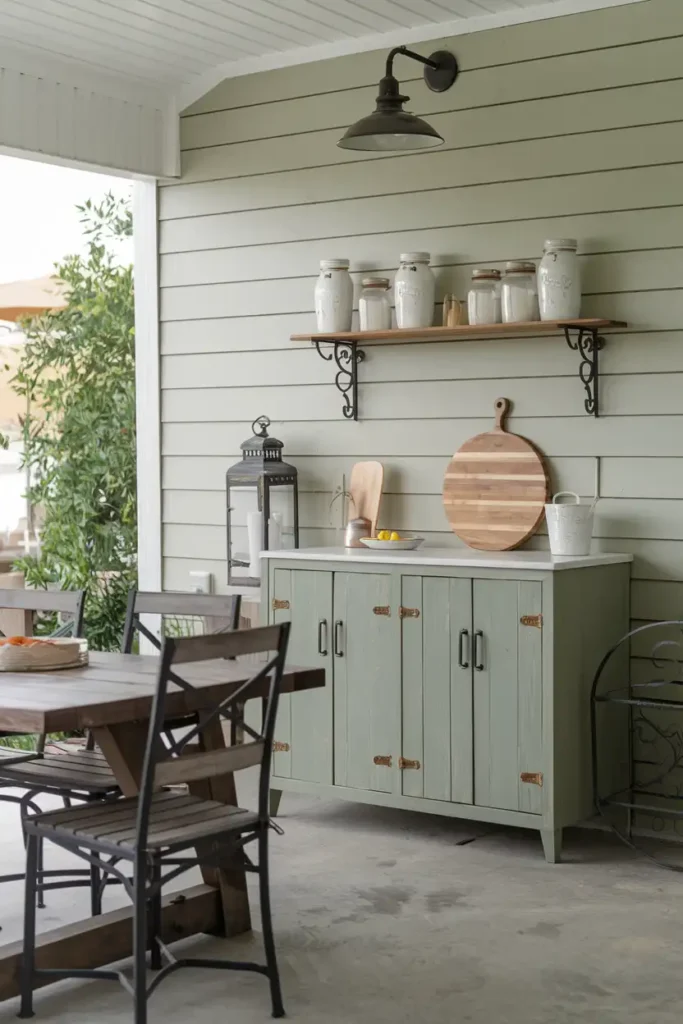 Farmhouse Chic-outdoor kitchen ideas