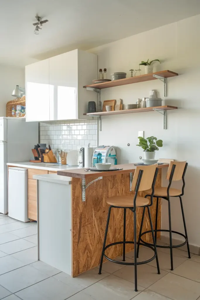 Floating Breakfast Bar-diy breakfast bar ideas