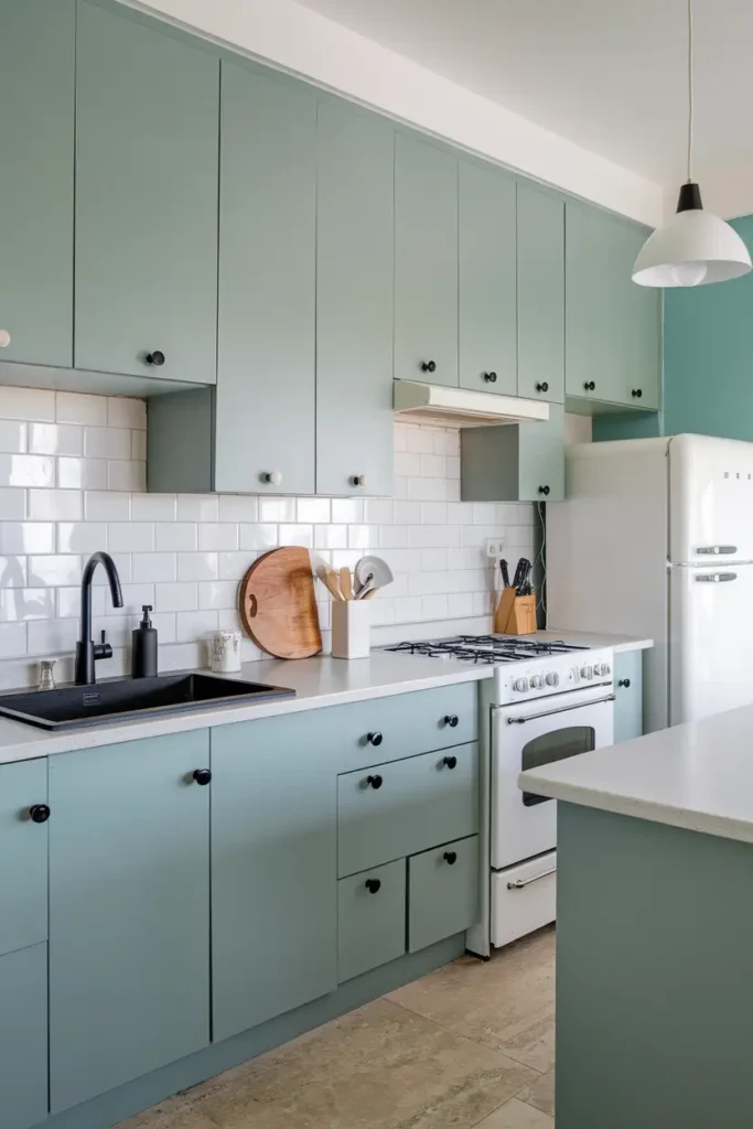 Gray-Green + Baby Blue