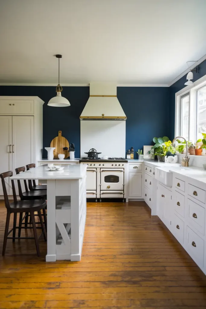 Hale Navy by Benjamin Moore-kitchen paint color ideas